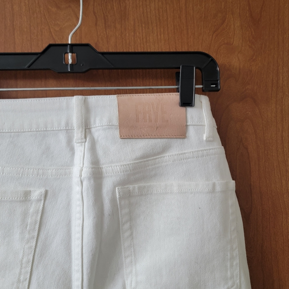 Frye Veronica Crop Boot Jeans Bright White Size 26 - Picture 5 of 8